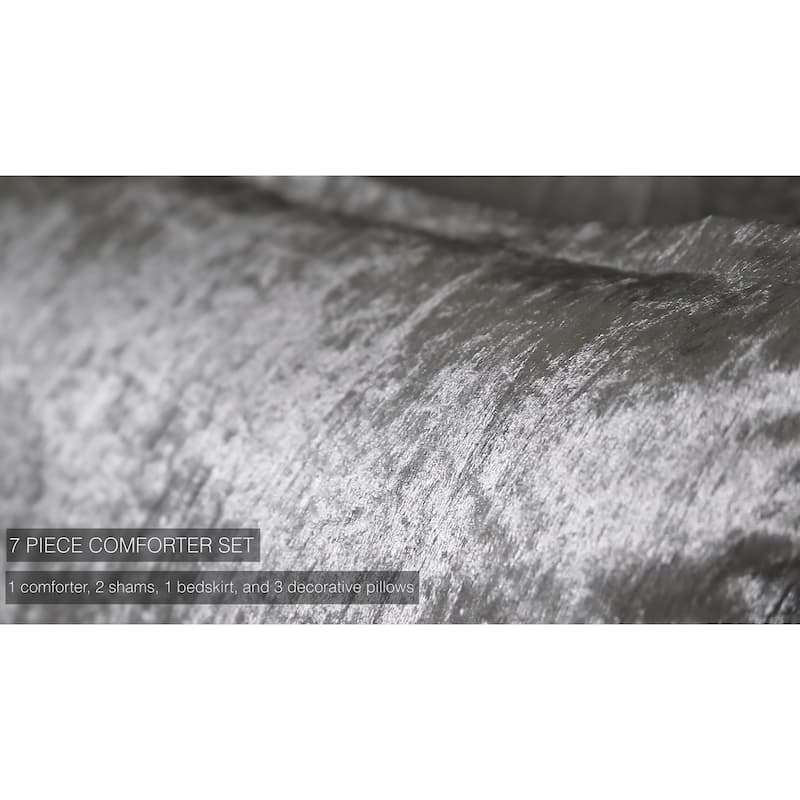 Riverbrook Home Turin Crinkled Velvet Comforter Collection