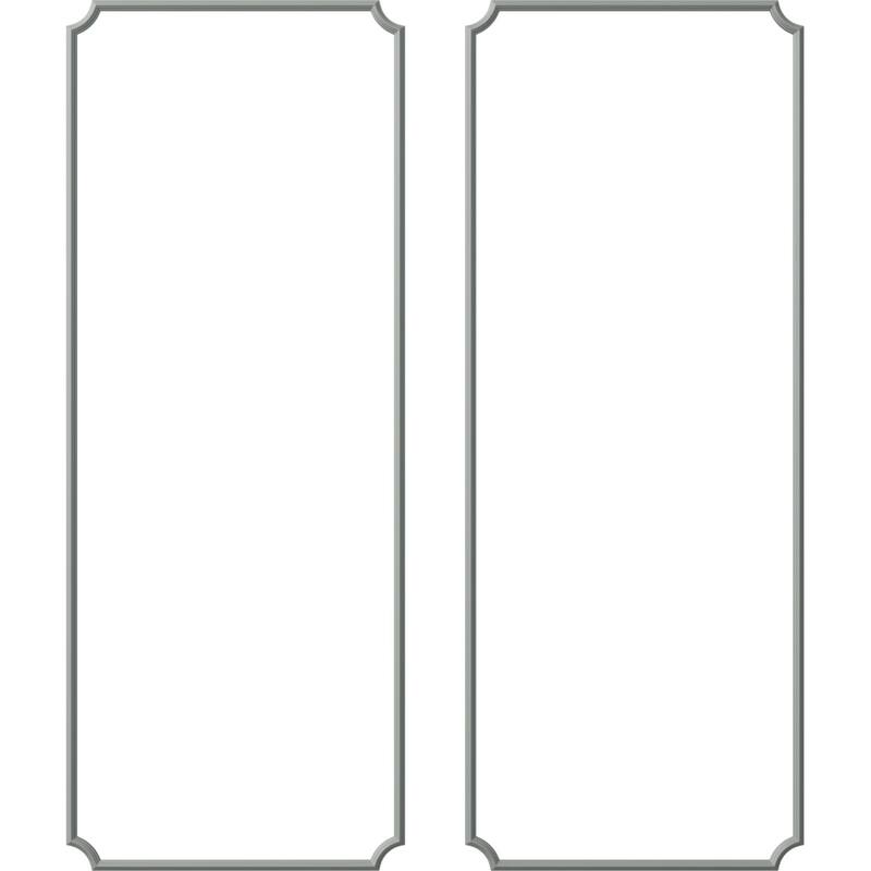 Large Classic Panel Moulding Kit - 28"W x 72"H - Double Pack