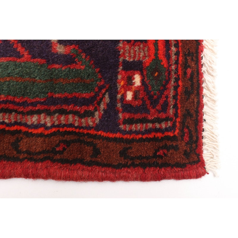 ECARPETGALLERY Hand-knotted Andelz Red Wool Rug - 4'0 x 6'8