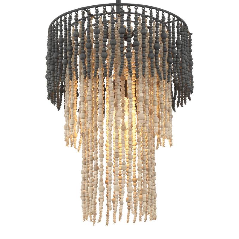 Beaded 3-Tier Chandelier