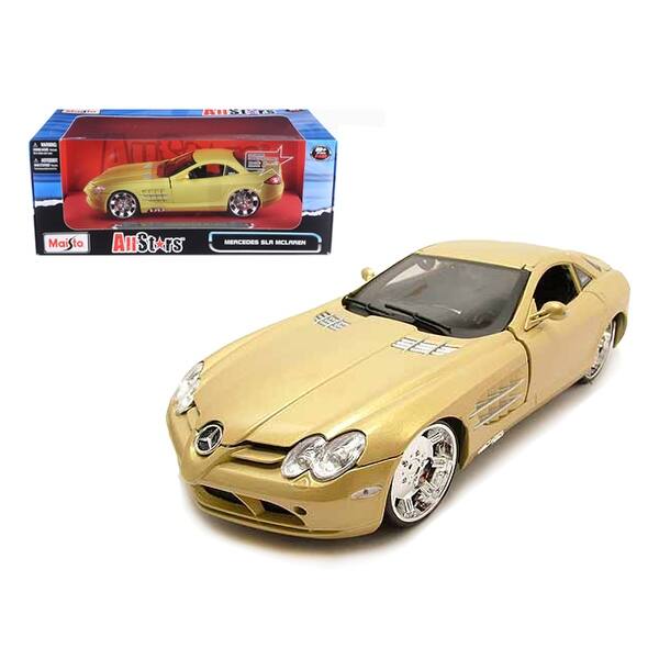 Shop Mercedes Mclaren Slr Gold All Stars 1 18 Diecast Model Car By