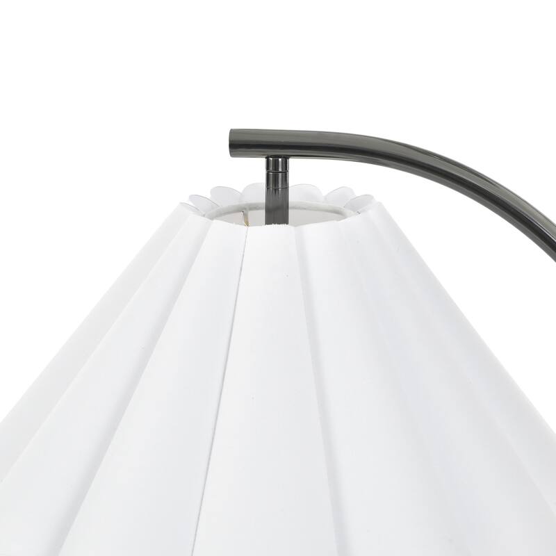 Tamara Day for Stylecraft Vivienne Floor Lamp - White Marble & Black Nickel