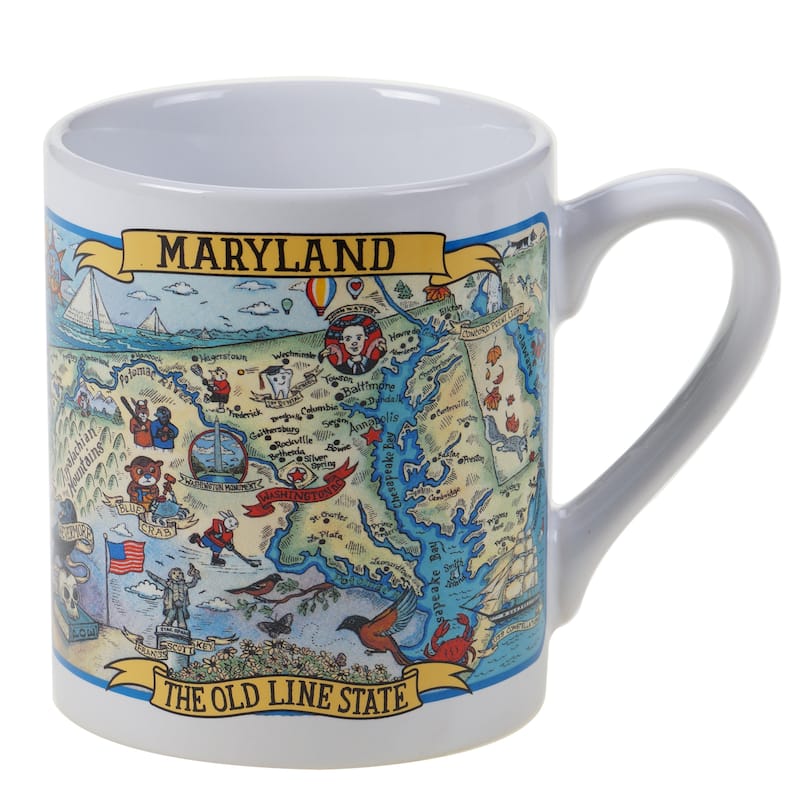 Certified International Maryland Souvenir 20 oz. Jumbo Mugs (Set of 6)