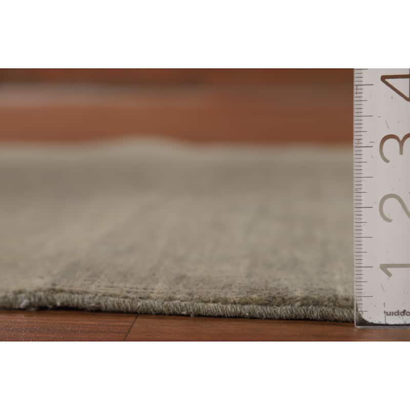 Hand Knotted Oriental 100% Wool Carpet Modern Modern Beige & Ivories Gabbeh Area Rug - 4' 10'' X 3' 4''