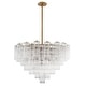 preview thumbnail 1 of 6, Addis 16 Light Aged Brass Chandelier - 32"W x 21.5"H x 32"D