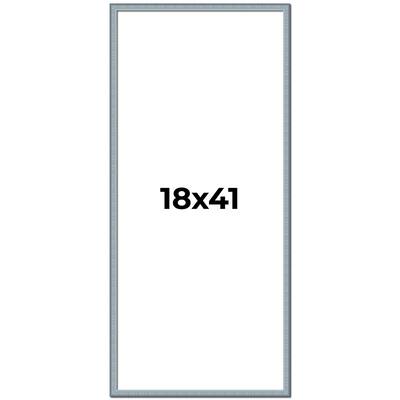 18x41 Frame Rustic Sky Blue Solid Wood Picture Frame | 0.75 Inch