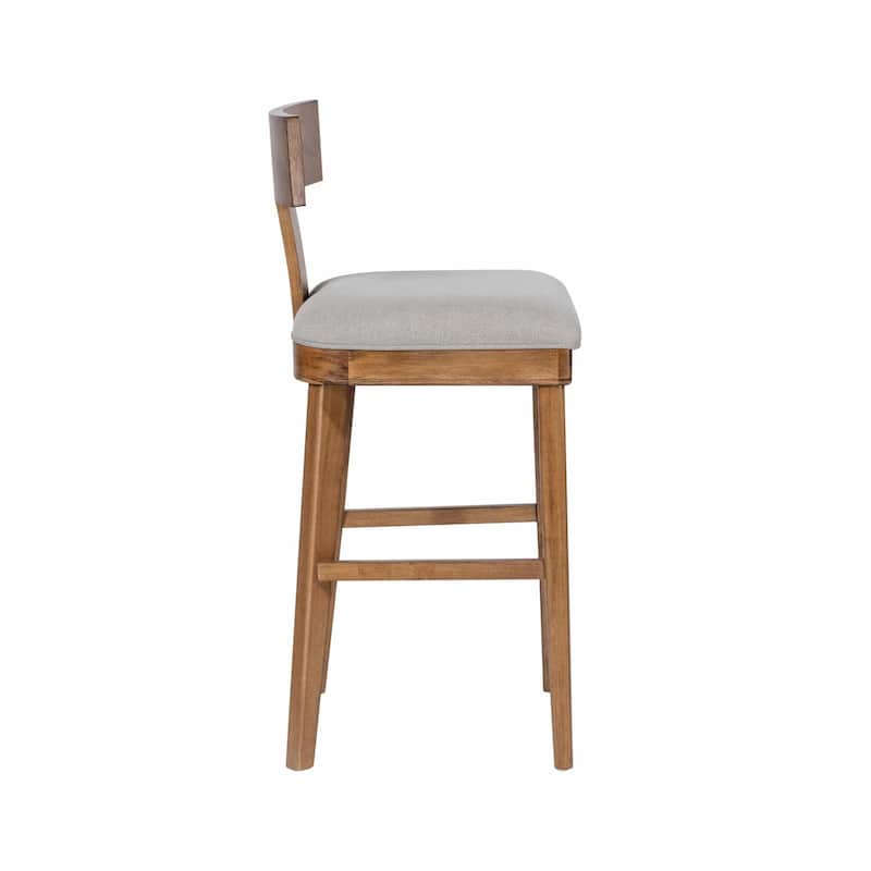 Theodora T- Back Bar Stool with Wood Seat Frame and Cushion