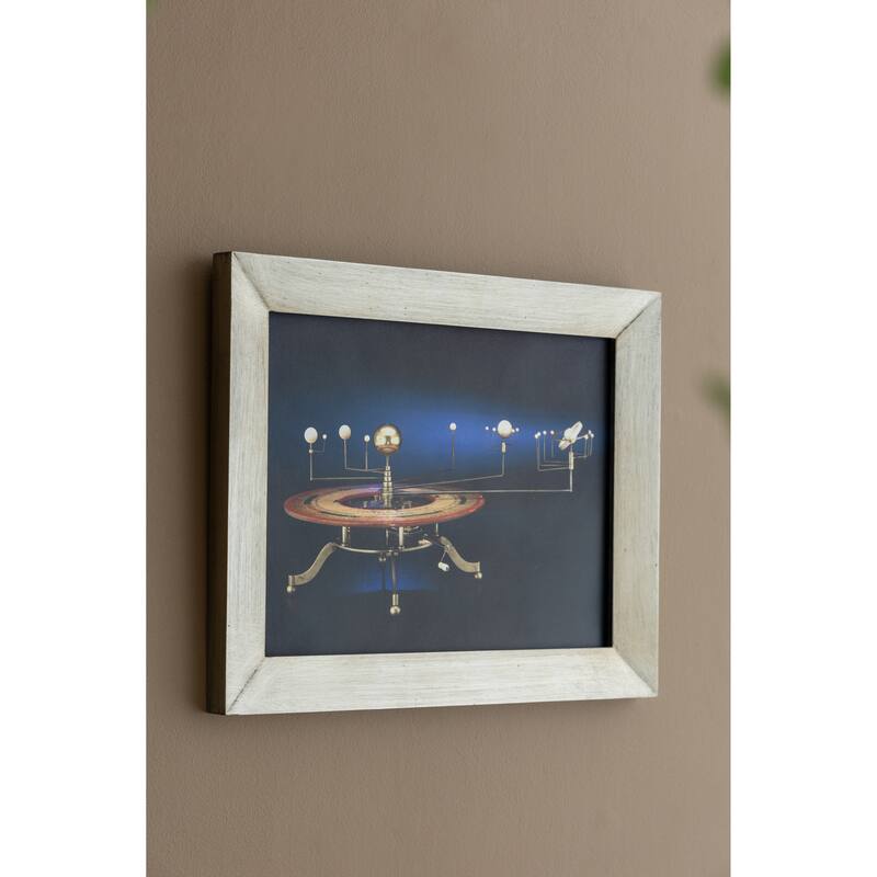 Modern Wall Decor Rectangular Wall Art with Futuristic and Classic Elements, for Studies and Home Offices