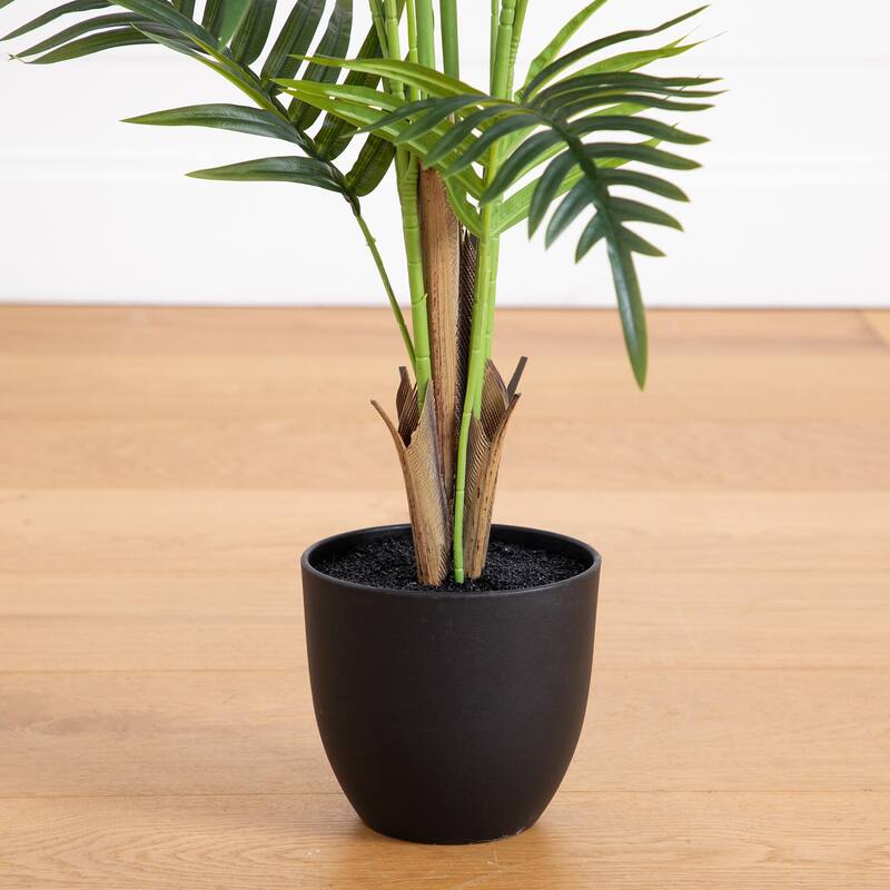 Potted Areca Palm Artificial Tree - 4'
