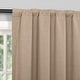preview thumbnail 11 of 9, Sun Zero Treviso Linen Blend Magnetic Closure Total Blackout Back Tab 1-Piece Curtain Panel, Single Panel