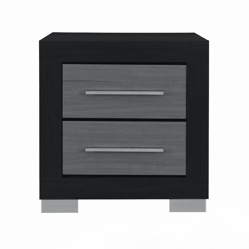 BLACK and GREY NIGHTSTAND