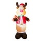 preview thumbnail 12 of 27, Glitzhome 8 ft Christmas Lighted Inflatable Decor