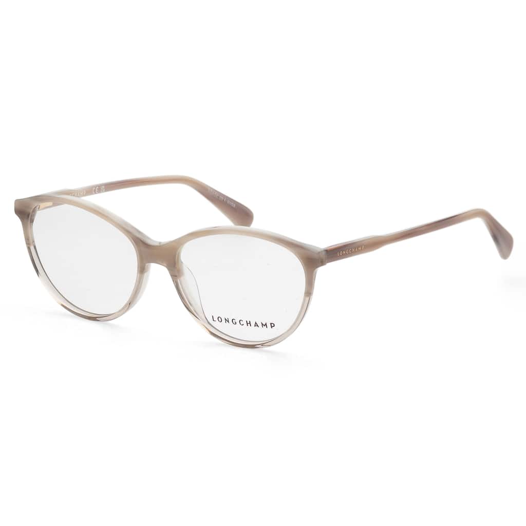 Longchamp Women's 53mm Gradient Horn Ivory and Crystal Opticals