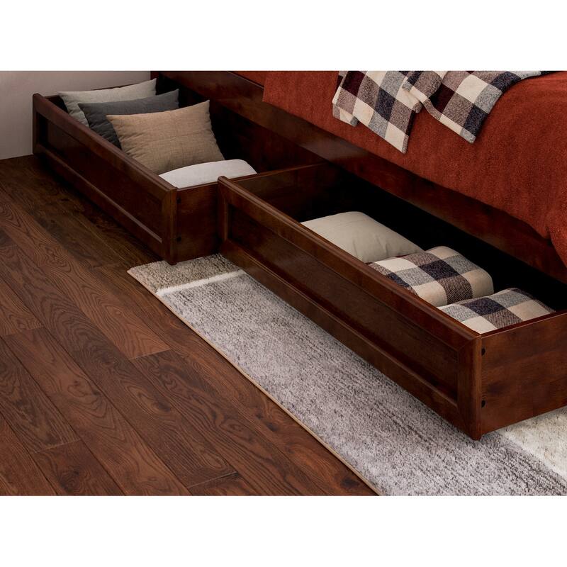 Barcelona Panel Platform Bed with Storage Drawers