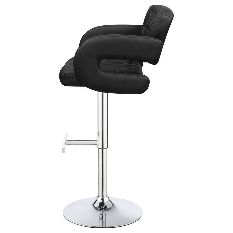 Brandi Adjustable Height Upholstered Tufted Bar Stool