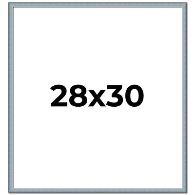 28x30 Frame Rustic Sky Blue Solid Wood Picture Frame | 0.75 Inch