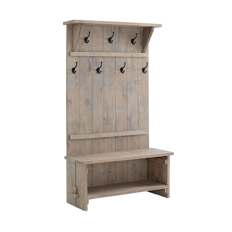 Castleton Mango Wood 70"H Hall Tree