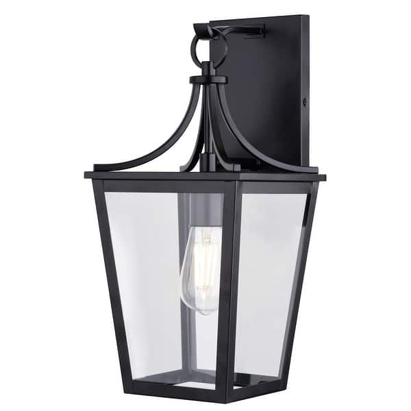 slide 2 of 6, Vaxcel Lighting T0774 Cottage Grove 16" Tall Outdoor Wall Sconce Matte Black