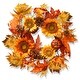 preview thumbnail 1 of 0, Sunflower Artificial Wreath - 22-Inch, Unlit - Yellow