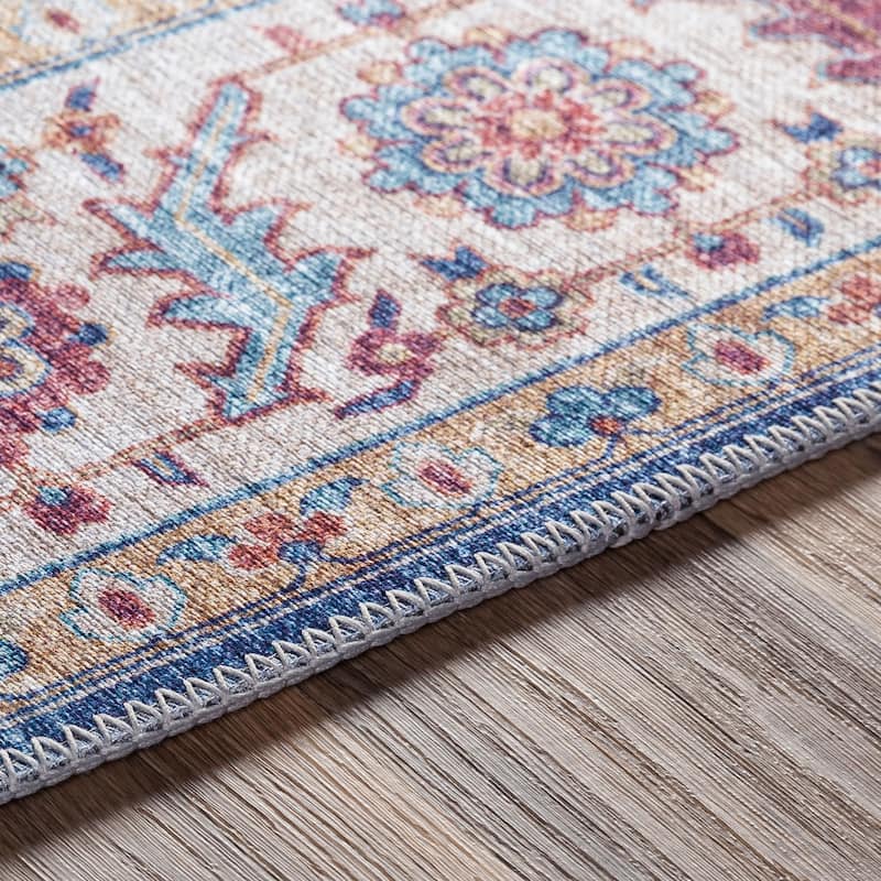 Livabliss Iris Traditional Medallion Area Rug