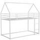 preview thumbnail 8 of 16, Twin over Twin House Bunk Bed with Built-in Ladder