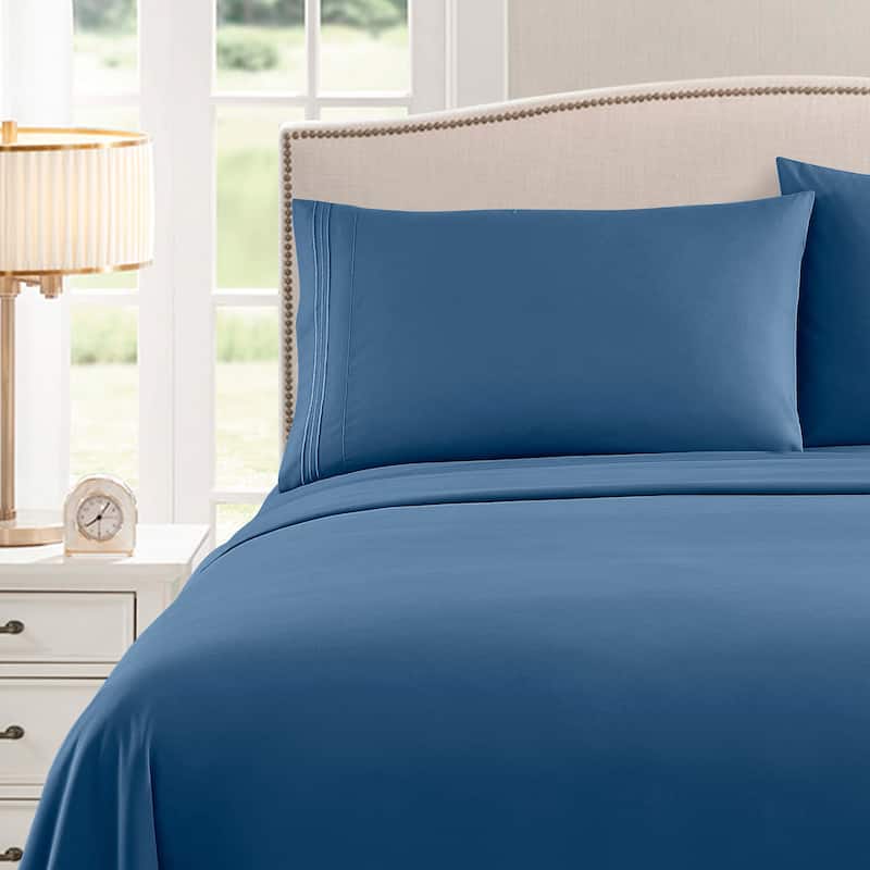 Brushed Microfiber RV Queen 4-Piece Bed Sheet Set