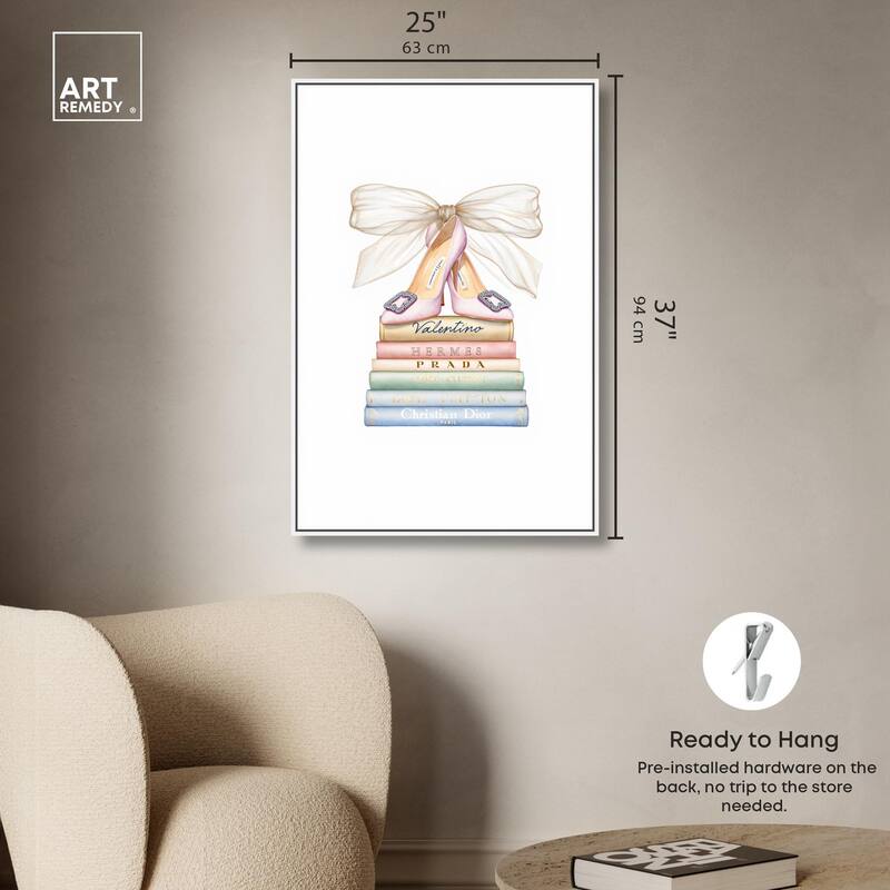 Bibliotheca Belle Canvas by Art Remedy