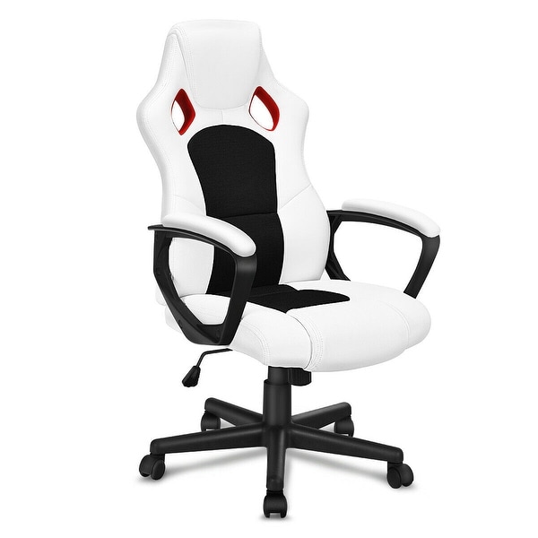 Gymax Executive Racing Style High Back Bucket Seat Office Chair 