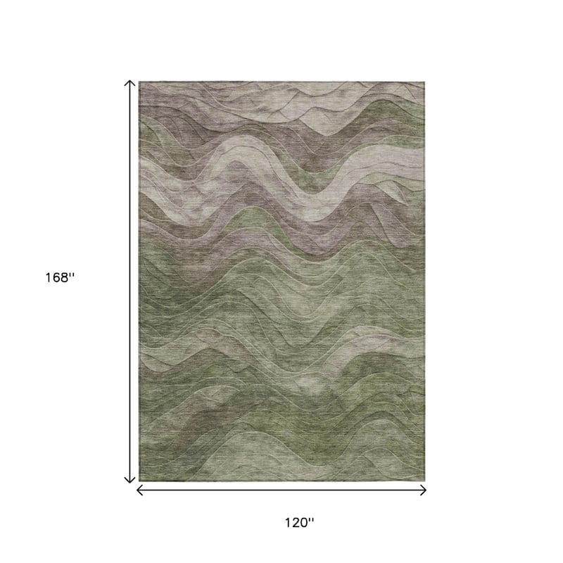HomeRoots Abstract Transitional Rectangle Outdoor Rug