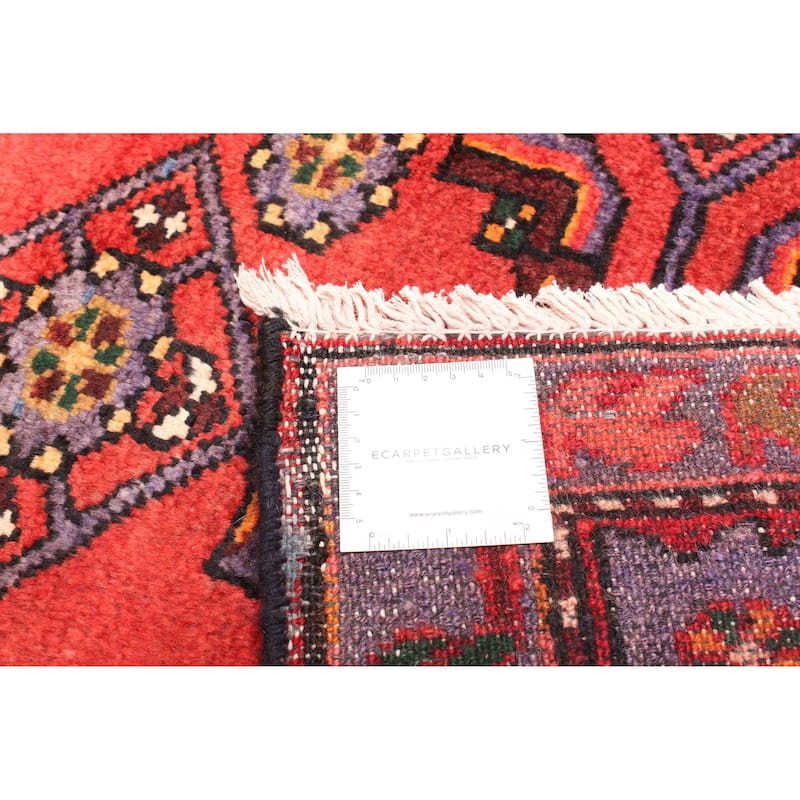 ECARPETGALLERY Hand-knotted Andelz Red Wool Rug - 4'6 x 7'5