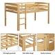 preview thumbnail 20 of 19, Twin Wood Loft Bed Low Loft Beds with Ladder and Safety Barriers, Supported By Wooden Boards
