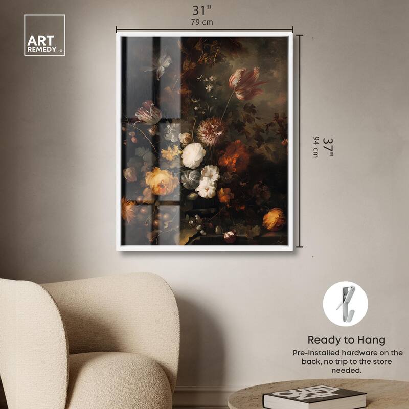 Shadowed Petal Secrets II Shadowbox by Art Remedy