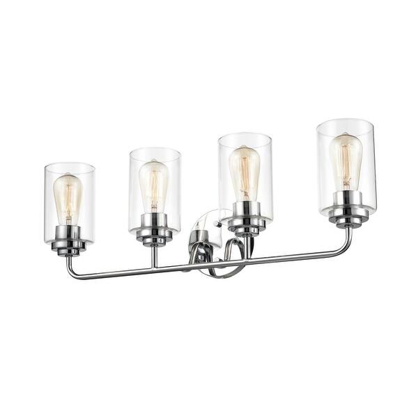 929 Lighting 4 Light Bathroom Vanity Fixture with Clear Glass Shades