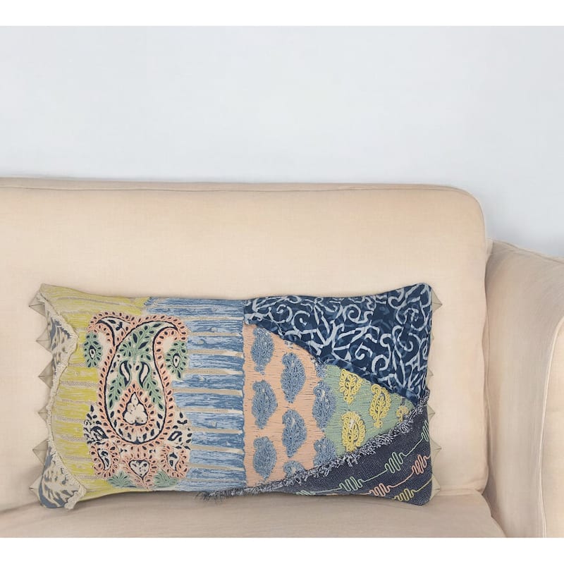 HomeRoots 14" X 26" Cotton Throw Pillow - Accent - Polyester