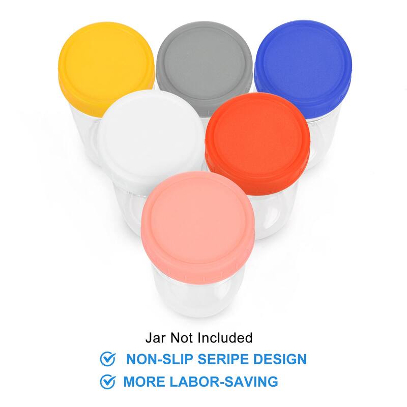 18Pcs Mason Jar Lid with Silicone Ring, 9 Regular Mouth&9 Wide Mouth