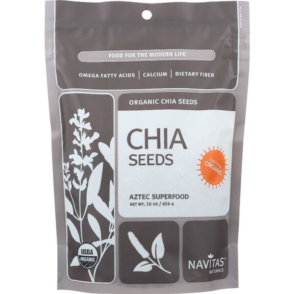 Navitas Naturals Chia Seeds - Organic - Raw - 16 oz - case of 6