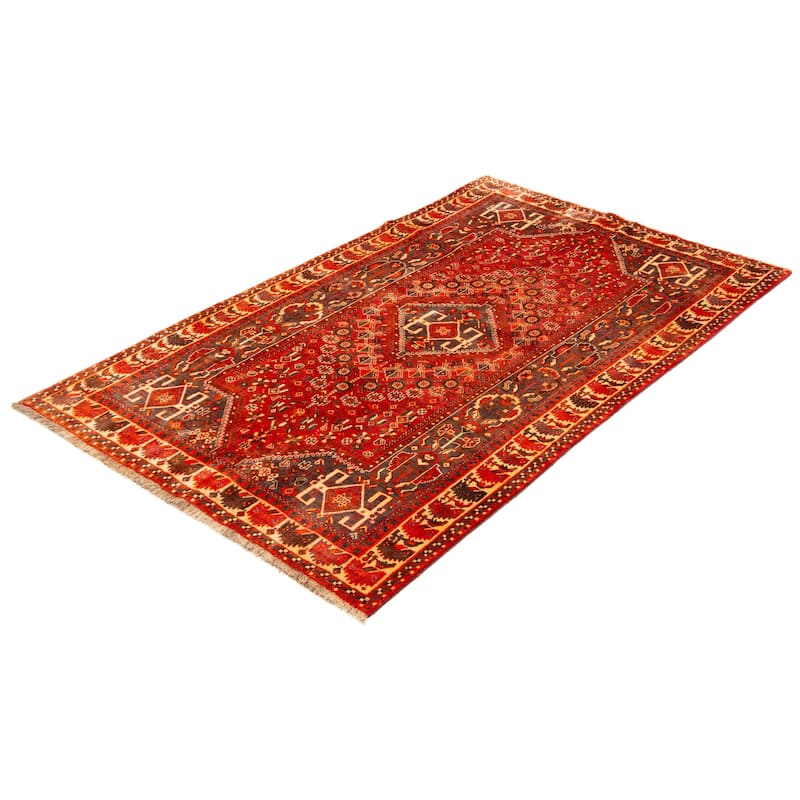 ECARPETGALLERY Hand-knotted Melis Vintage Copper Wool Rug - 5'3 x 8'10