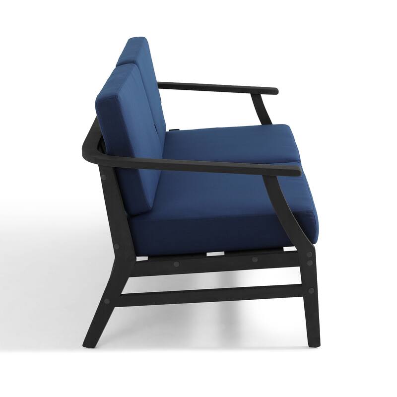 Large Outdoor Conversation Set with Patio Chairs, Loveseat, Tables