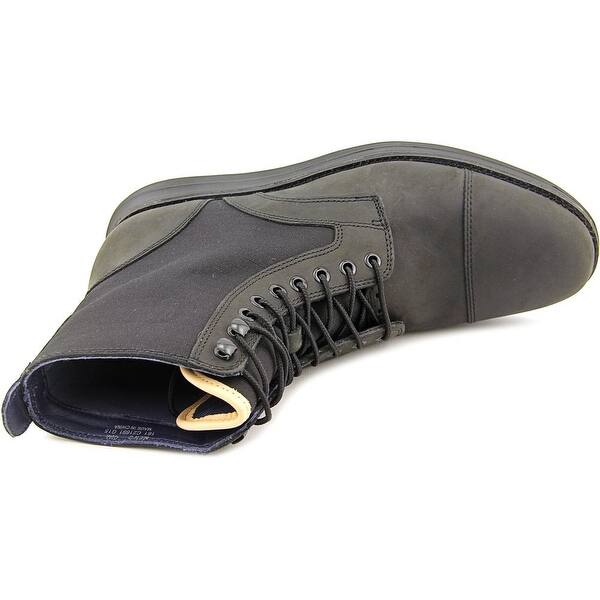Shop Cole Haan Lunargrand Men Round Toe Leather Black Ankle Boot