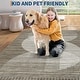 preview thumbnail 14 of 31, Garvee Washable Semicircle Geometric Stripes Area Rug