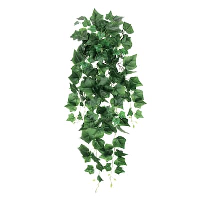 Artificial English Ivy Leaf Vine Hanging Plant Greenery Foliage Bush 32in - 32" L x 12" W x 6" DP