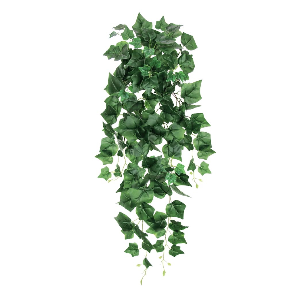 Artificial English Ivy Leaf Vine Hanging Plant Greenery Foliage Bush 32in - 32" L x 12" W x 6" DP