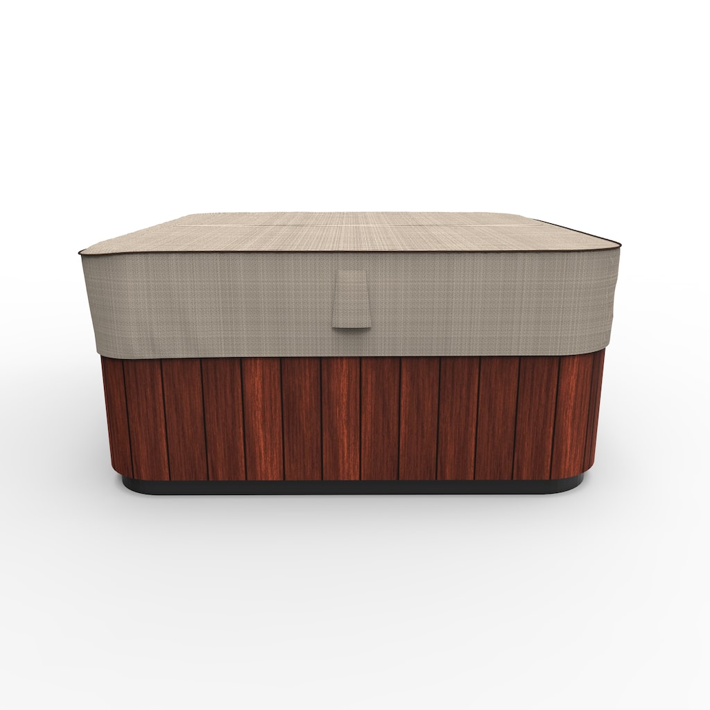 Budge StormBlock™ Mojave Black Ivory Square Hot Tub Cover Multiple Sizes