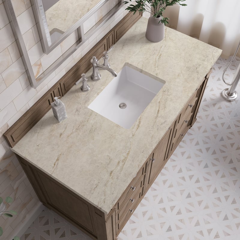 James Martin Vanities Bristol 48" Single Vanity, Whitewashed Walnut - Tajnar Eclos