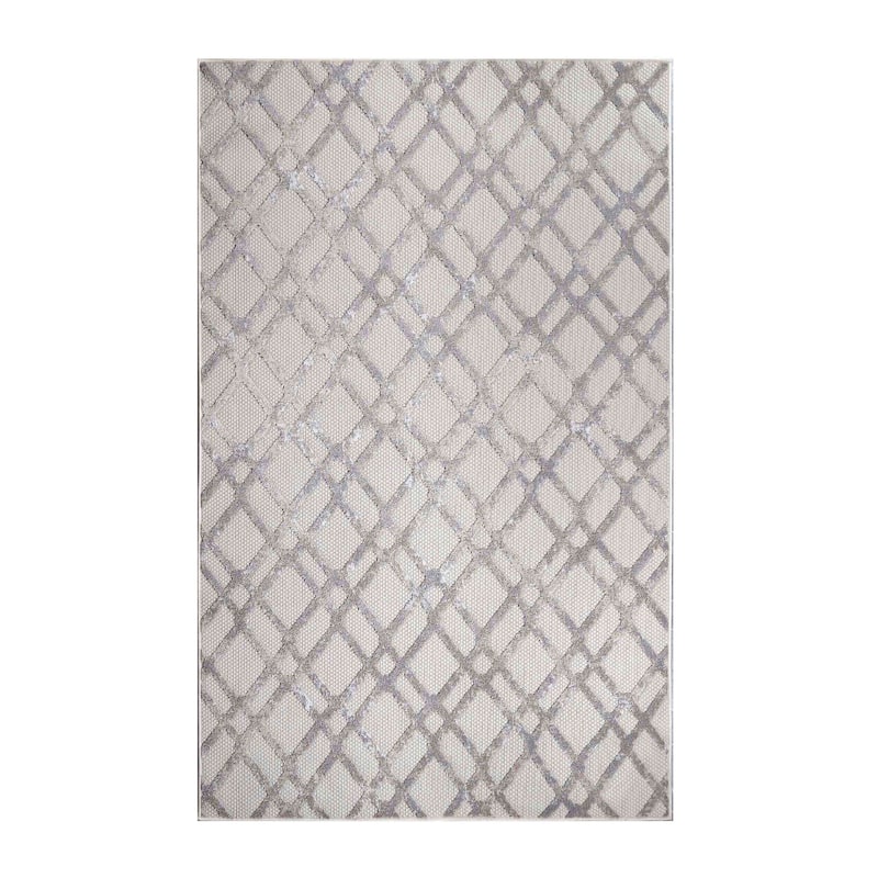 Superior Modern Geometric Abstract Indoor Outdoor Area Rug