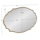 preview thumbnail 44 of 70, Kate and Laurel Leanna Scalloped Oval Wall Mirror