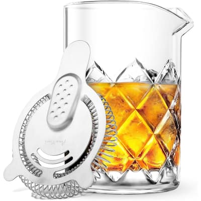 Final Touch Yarai Mixing Pitcher with Hawthorne Strainer