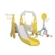 preview thumbnail 2 of 15, 5 in 1 Slide and Swing Playing Set with 2 Basketball Hoops, Football