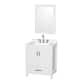 Option White / Giotto Quartz Top / Brushed Chrome