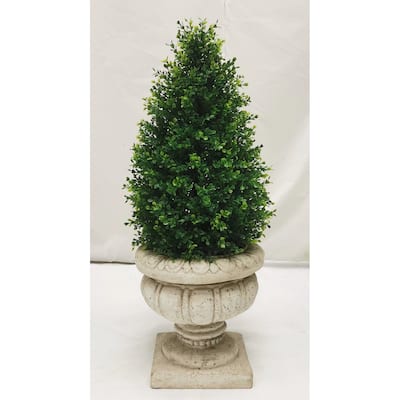 Faux Boxwood Topiary - Teardrop with Stake